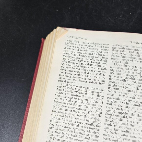 Vint 1952 Holy Bible Revised Standard Version Hard Cover Christian Book Nelson - Picture 7 of 14